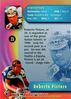 1997 Eurostar Tour de France #23 Roberto Pistore Back